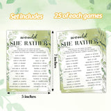 Greenery Bridal Shower Games, Funny Wedding Games Would She Rather Games For Guests, Couples Wedding Shower Game For Couples, Bridal Party Supplies, Engagement Party Game, 04