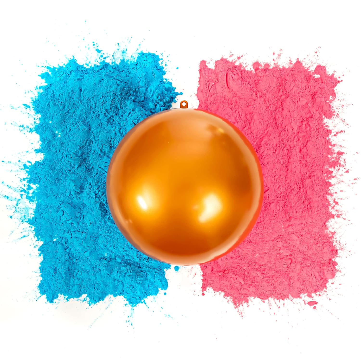 Gender Reveal Large Golden Ball | Blue And Pink Powder Kit | Gender Reveal Party Supplies
