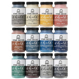 FolkArt Home Decor Ultra Matte Chalk Finish Acrylic Craft Paint Set Formulated for No-Prep Application, Designed for Beginners and Artists 8 Fl Oz (Pack of 12)