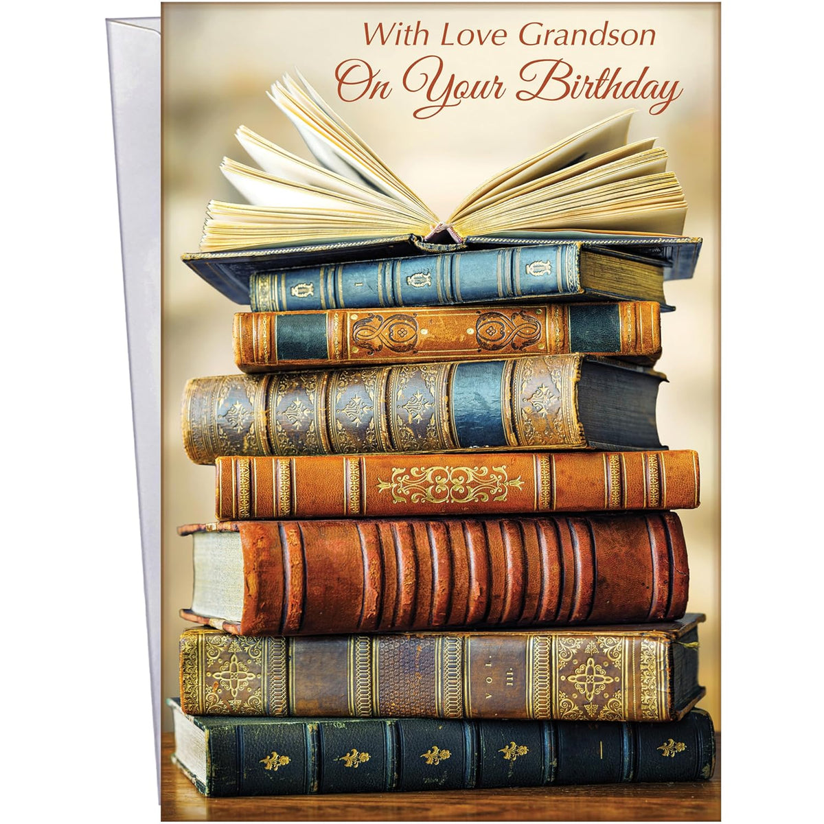 - Birthday Card For Grandson - Made In Usa - Large Card Opens To 10" X 7.75" - D#95736