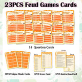 Bible Feud Games, Christian Game Cards, Religious Family Party Games For Family Friend, Friendly Feud Game For Groups, Easter Party Decorations Supplies Favors?04
