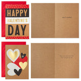 Hallmark Valentines Day Cards Assortment, Gold Foil Kraft (36 Cards and Envelopes)