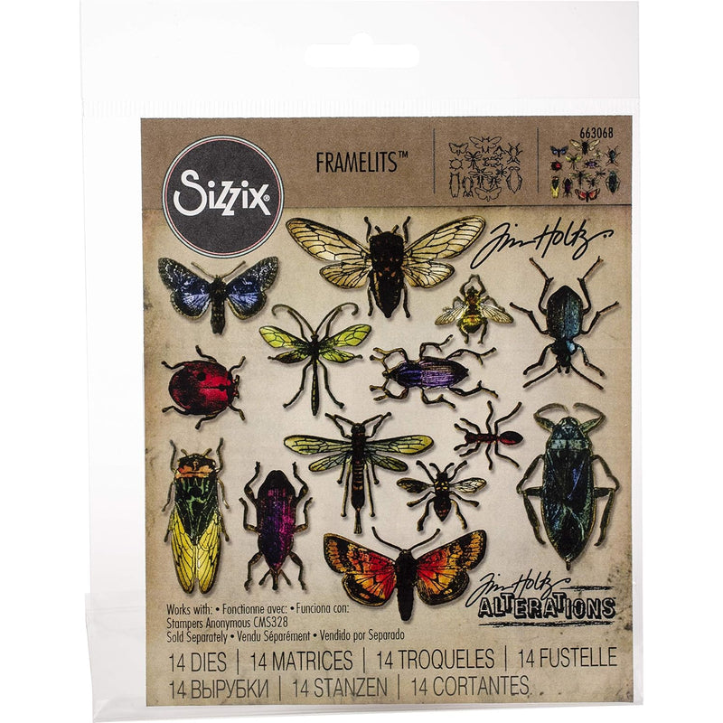 Framelits Die Set Entomology By Tim Holtz (14-Pack), Multicolor