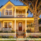 200 LED String Lights 66FT Warm White Clear Wire Connectable Fairy Lights Plug In for Bedroom Wedding Home Tree Yard Patio Classroom Indoor Outdoor Decor