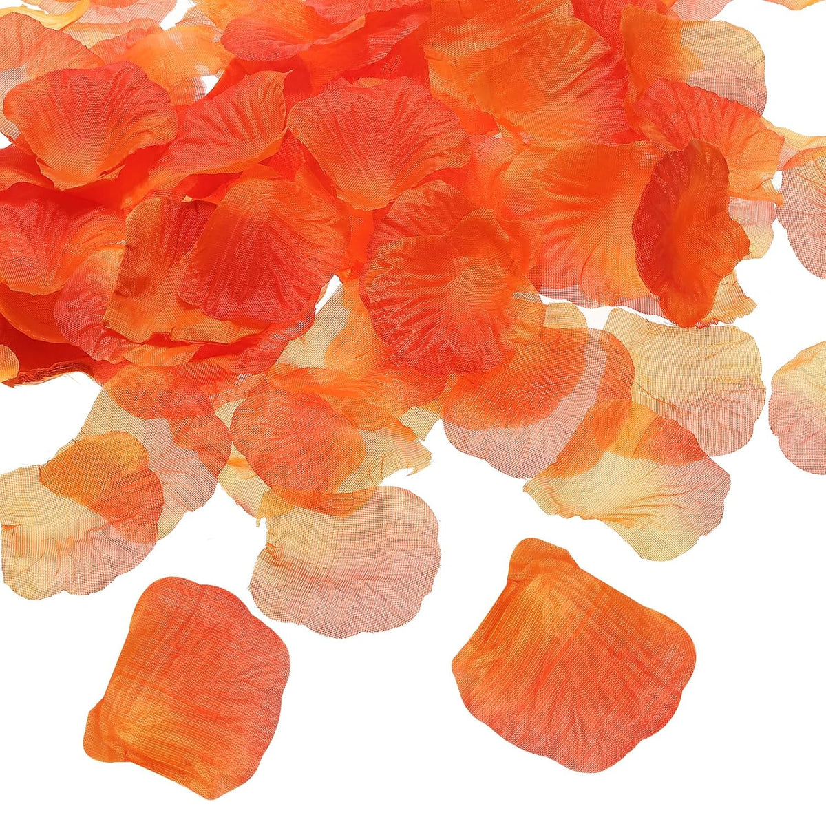 Artificial Rose Petals, 1000Pcs Fake Flowers Silk Petal Decoration Supplies For Romantic Night Wedding Party Event Decor, Gradient Orange