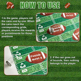 American Football Can Rolling Game Props Football Party Games Roll The Can Challenge Raffle Set For Home School Rugby Boy Birthday Party Supplies Touch Down Sport Activities Gift Prizes Indoor Outdoor
