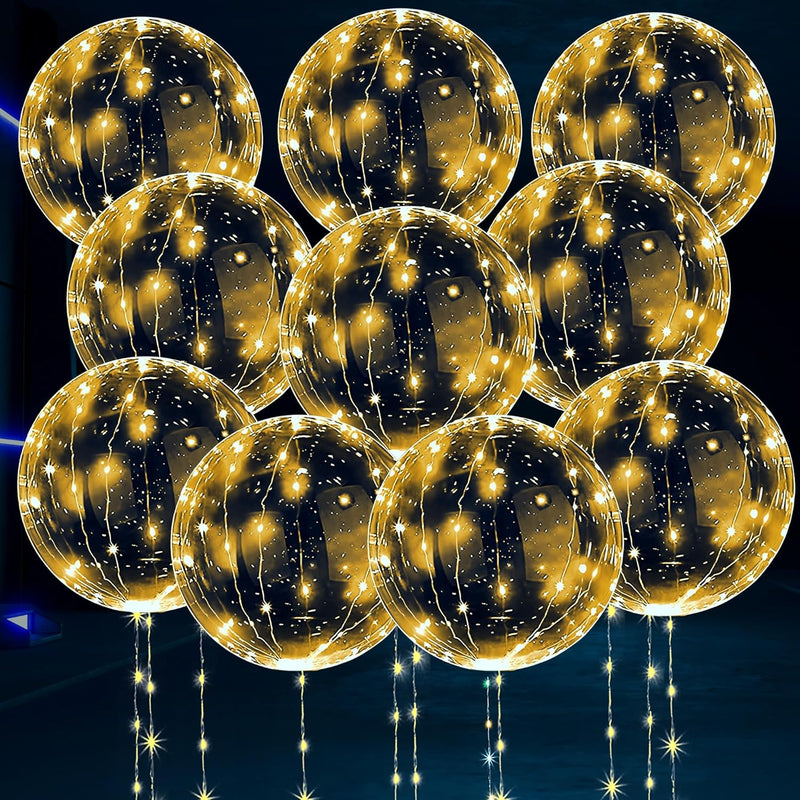 Led Balloons Light Up For Party - 10Pcs Helium Balloon Lights Supplies