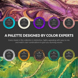 Gemstones Collection Mica Powder For Epoxy Resin - 100G - Epoxy Pigment Colors For Resin Art, Geode Art - Resin Pigment Powder And Cosmetic Grade Mica Powder - Epoxy Resin Pigment Set