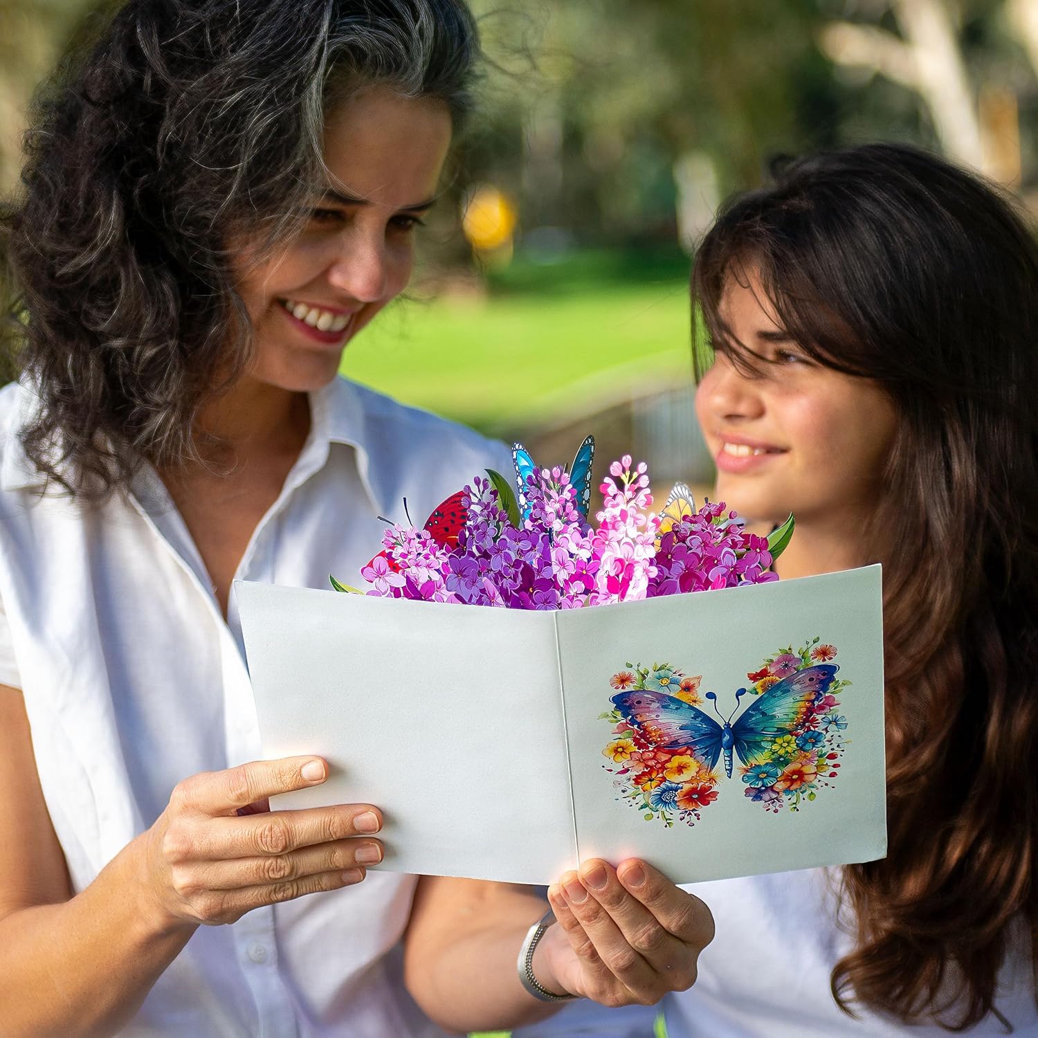 Pop Up Flower Greeting Card With Butterfly For Birthdays, Thank You, Get Well Or Any Occasion By Devine Cards
