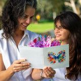 Pop Up Flower Greeting Card With Butterfly For Birthdays, Thank You, Get Well Or Any Occasion By Devine Cards