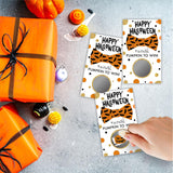 3.5" X 2.1" Halloween Themed Scratch Cards - 40 Happy Halloween Bat Bowtie Game Cards - Horror Party, Theme Party, Wedding Bridal Party And Raffle - A02