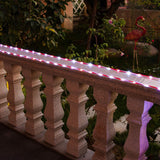 Rope Lights Battery Powered, 16.5Ft Red&White Candy Cane Tube With 67 Cool White Led Fairy Lights, Waterproof With Timer For Diy Wedding, Party, Garden, Corridor, Christmas Decor-2Pack