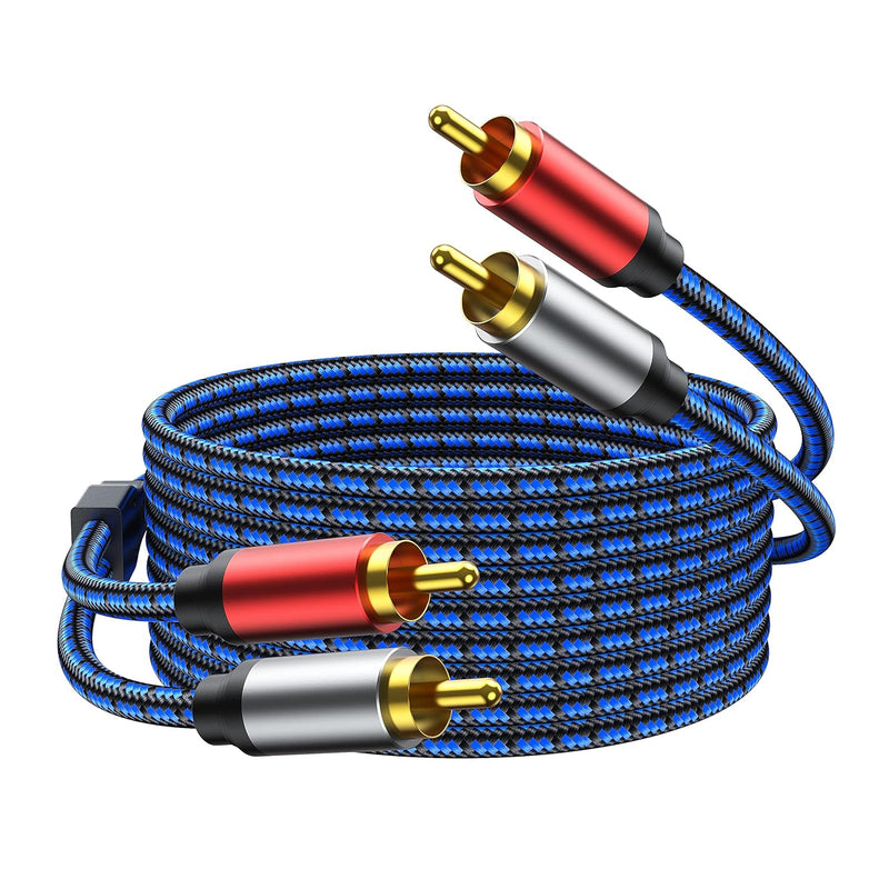 Nc Xiqn Rca Cable 3Ft. 2Rca Male To 2Rca Male Stereo Audio Cable Nylon Braided