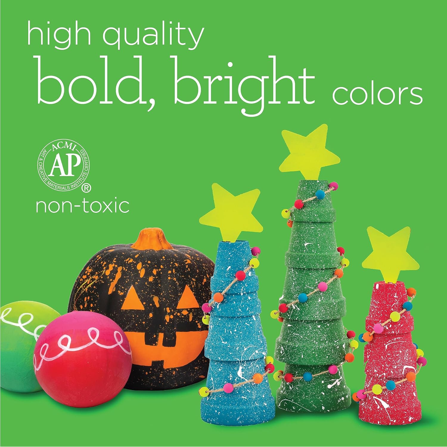 Apple Barrel Fall Colors Kit, 16 Piece Set Includes 15 Acrylic Craft Paints and 1 Mod Podge Gloss, 96426