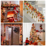 Mini Christmas Lights, 2 Pack 13Ft 50 Count String Lights, 120V Ul Plug Extendable Xmas Tree Lights For Christmas, Patio