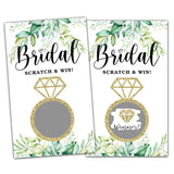 Bridal Shower Scratch Off Games, Bridal Shower Decorations, Greenery Bridal Raffle Lottery Tickets Cards For Bridal Shower Bachelorette Party Wedding Engagement Party, Set Of 50 Cards (A11)