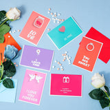 24 Pack Logo Valentines Day Cards For Grandma, Kids, Friends And Family - Love Cards For Her And Him - 7.87 X 5.91 Inches, Envelopes And Heart Stickers