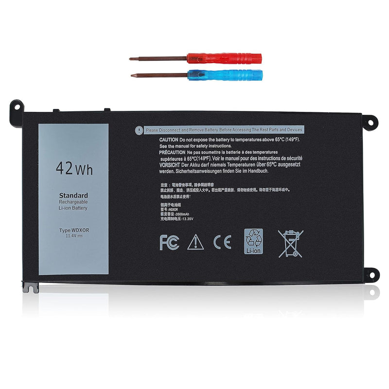 11.4V 42Wh Wdxor Laptop Battery For Dell Inspiron 15 5000 7000 Series 5567 556