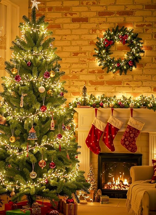 10FT 120 LED Battery Operated Fairy Lights Firecracker String Lights Waterproof Silver Wire for Wedding Garden Christmas Decor