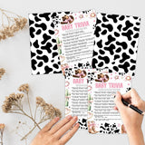 Baby Shower Western Cowgirl Feud Game Set - 30 Pcs Double-Sided With 1 Answer Card - Gender Neutral Party Activities Supplies - B09