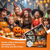 Halloween Scratch Off Cards (50 Pack), Halloween Scratcher Tickets, Spooky Party Game For Wedding Baby Shower Birthday Supplies Decorations - A01