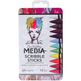 Ranger MDA54733 Dina Wakley Media Scribble Sticks 12/Pkg