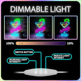 Cocktails Neon Sign Dimmable USB LED Martini Glass Wall Light for Bar Pub Man Cave Party Decor