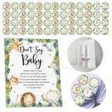 Safari Don'T Say Baby Shower Game Set, 100 Safari Jungle Baby Shower Games Decorations, Wild Animal Themed Don'T Say Baby Shower Game Kit Bundle Party Decor