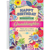 - Birthday Card For Granddaughter - Made In America - Perfect Size: Opens To A Generous 10" X 7.75" - Amazing - 95368