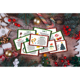 Christmas Party Games - Christmas Scavenger Treasure Hunt Clues Cards, Xmas Game Cards, Christmas Eve/Happy New Year Party Supplies Decorations(13 Cards With Colourful Envelopes)