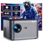 Smart Projector, Projector With Wifi And Bluetooth 5.2, Support 4K Native 1080