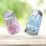 Baby Reveal Party Can Sleeve! Set Of 12 Personalized Can Coolers For Reveal Party, 6 Custom Blue And 6 Custom Pink Can Coolers, Perfect For Baby Shower Or Baby Reveal Party Decorations!