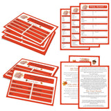 Thanksgiving Friendly Family Feud Game, Feud Trivia Quiz, Baby Shower Game For Family Activity (12 Question Cards & 3 Final Round Cards) Thanksgiving Games For Family Party Decorations Supplies-Sg4