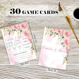 Floral Baby Shower Game Kit, 30 Prediction & Advice Cards, Baby Boy Girl, Gender Reveal Games, Baby Shower Party Favors, 5 X 7 Inches, Adults, 100+ Years, Card Game