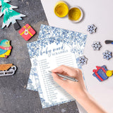 Baby Shower Word Scramble Game, 25 Blue Toile Word Scramble Game Cards, Gender Reveal Games, Fun Baby Shower Games Activity For Boy Or Girl, Gender Neutral Decorations Supplies-A15