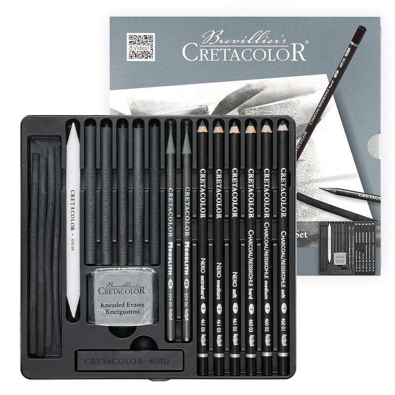 400 30-Black Box 20-Piece Charcoal Set