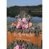 Wedding Arch Flowers, Artificial Floral Decor For Wedding Ceremony & Reception, Standard Size Large Flower Swag Set For Backdrop & Welcome Sign, Pack Of 2 (Dust No. 1)