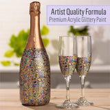 FolkArt Glitterific Pop Acrylic Craft Paint, Silver Lining 2 fl oz Premium Glitter Finish Paint, Perfect for Easy to Apply DIY Arts and Crafts, 12003