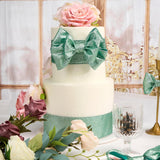 Sage Green Glitter Wired Ribbon 2.5 Inch X 10 Yard Green Christmas Ribbon For Wreaths And Bows, Crafts And Floral Supply, Green Glitter Spring Ribbon, Summer Ribbon, Wedding, Home Decor