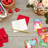 Hallmark Mini Valentines Day Cards for Kids School, Llama, Sloth, Dinosaur, Unicorn (32 Classroom Valentines with Envelopes)