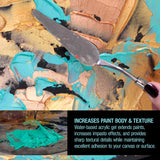 Impasto Clear Acrylic Gel Medium (500Ml Tub) - Layering & Extending Acrylic Paint