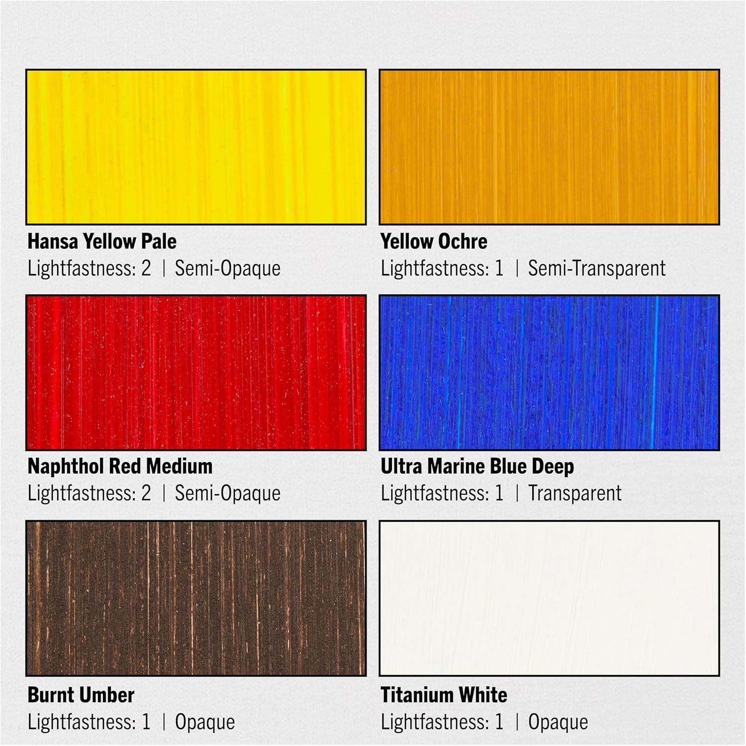 Jack Richeson & Co, Shiva Series Oil Paint Set - Introductory Set 6 Colors