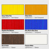 Jack Richeson & Co, Shiva Series Oil Paint Set - Introductory Set 6 Colors