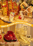 66FT Plug In Fairy Lights 200 LED Warm White String Lights with Remote Timer 8 Modes Waterproof for Bedroom Garden Party Decor