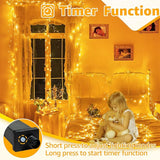 40FT 120 LED String Lights Warm White Plug In Fairy Lights Waterproof Connectable with Timer 8 Lighting Modes for Bedroom Classroom Wedding Party Outdoor Decor