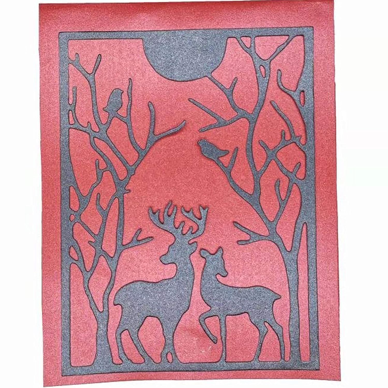 Christmas Deer Metal Die Cuts, Merry Christmas Tree Bird Invitation Cutting Dies Cut For Album Card Making Tools Scrapbooking Diy Decoration