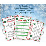 Christmas Feud Games, Friendly Feud Games, Family Activity, Family Games For Game Night, Baby Shower Game, Party Supplies For Adults, Xmas Holiday Party Game And Activity Decorations (F002)