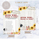 Bbq Guess Who Mommy Or Daddy Game, Baby Shower Games, Pack Of 30 Game Cards, Gender Neutral Boy Or Girl - Fa23