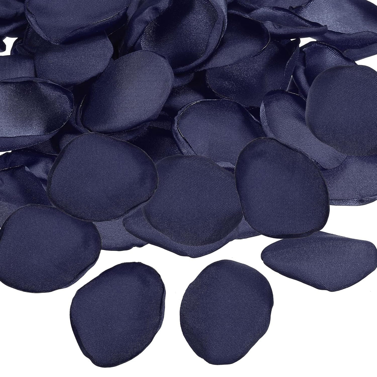 Silk Rose Petals, 200 Pcs Artificial Flower Petals Fake Rose Petals For Wedding Aisle Scatter Bridal Shower Table Decor Romantic Night Decoration, Navy Blue