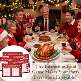 Christmas Friendly Feud Game, Christmas Trivia Games For Family, Feud Games For Adults, Family Team Ice Breaker Trivia Quiz Game For Groups, Winter Holiday Party Supplies Decoration -A06